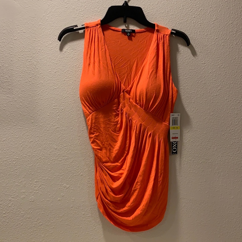 NWT XOXO Orange tank top Size M